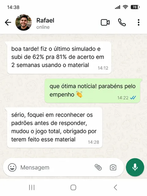 Depoimento de comprador do Raio-X da FGV