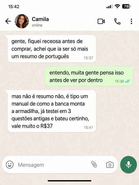 Depoimento de comprador do Raio-X da FGV