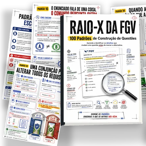 Capa do Raio-X da FGV — 100 Padrões de Construção de Questões